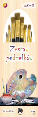 Zestaw pędzelków 8 szt. Roz.: 1, 4, 6, 6, 6, 8, 8, 16 | PDZ-2410