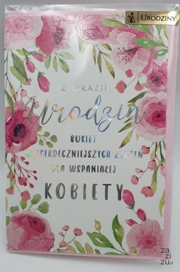 Karnet URODZINY DLA WSPANIAŁEJ KOBIETY