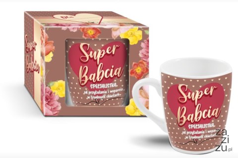 Kubek baryłka 300ml - Super Babcia