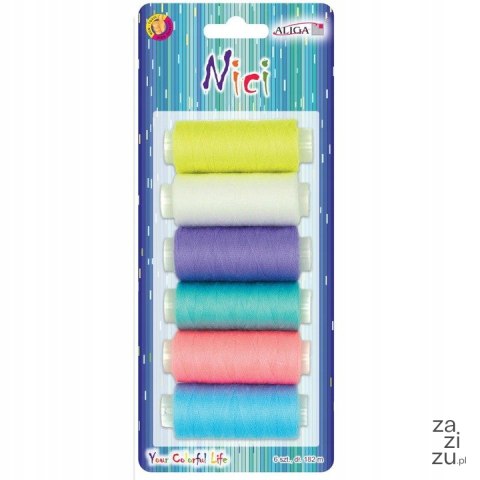 Nici 6szt. mix kolorów na blistrze | NIT-1413