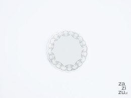 Serwetki papierowe okrągłe białe 100szt. 18cm | 35-17