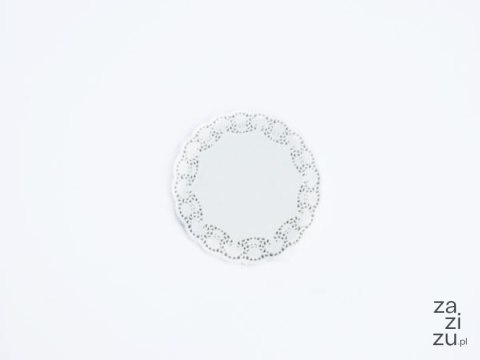 Serwetki papierowe okrągłe białe 100szt. 18cm | 35-17