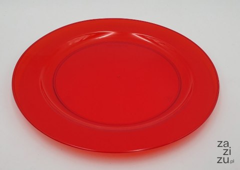 Talerz plastikowy 19cm czerwony 12szt 34-32 Talerz plastikowy 19cm czerwony 12szt 34-32