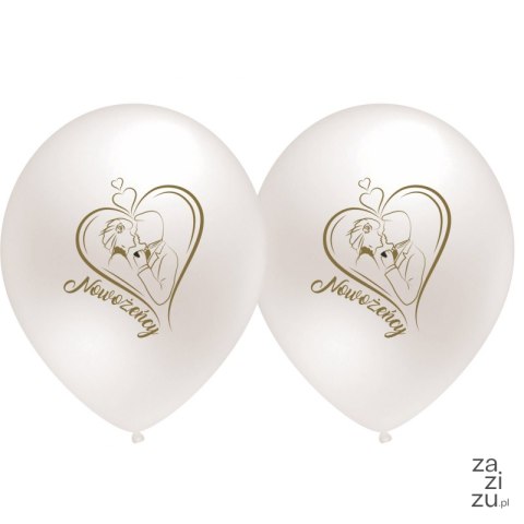 Balon nadruk NOWOŻEŃCY 5szt B059 Balon nadruk NOWOŻEŃCY 5szt B059