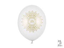 Balony 30cm, IHS, Metallic Pure White 50szt BALONY 50szt SB14M-110-008