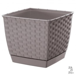 Doniczka RATOLLA square 14x14xh12cm - MOCCA | DRLK145