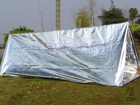 Koc termiczny ratunkowy folia życia mata 160 x 210cm 01449 Koc termiczny ratunkowy folia życia mata 160 x 210cm 01449