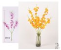 Kwiat sztuczny ORCHIDEA 10szt drobna na łodydze 3-ramienna 50 cm mix KCR-102A,B,C,D,G