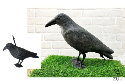 Ptak sztuczny-plastik KRUK DUŻY 36x23x12 cm FFT-5-6102 Ptak sztuczny-plastik KRUK DUŻY 36x23x12 cm FFT-5-6102