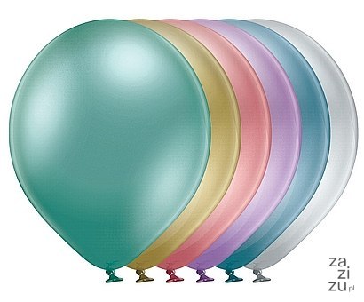 Balony metalizowane 30cm mix 50szt 90-20