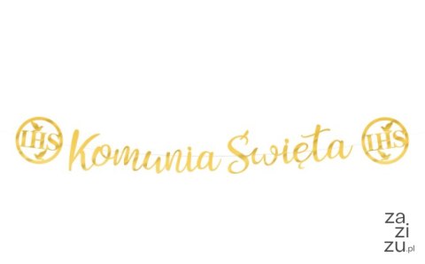 Banner komunijny Komunia Święta 150 cm | 127483