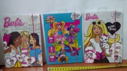 Szablon 2szt,szkicownik 40szt,naklejki 24szt BARBIE