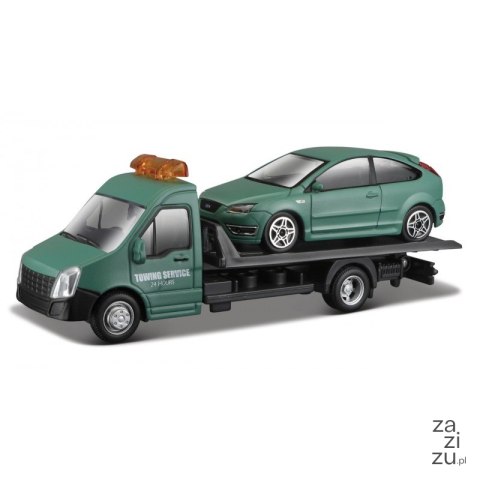 Auto laweta + FORD FOCUS BBURAGO 1:43 18-31402