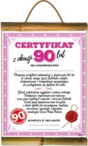 Dyplom certyfikat 90-lat