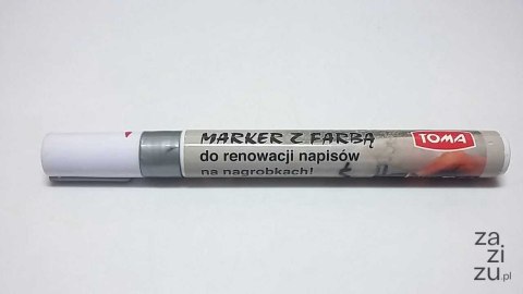 Marker olejowy 4szt TOMA do malowania STALI,GUMY,DREWNA,PLASTIKU I SZKŁA - SREBRNY