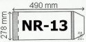 Okładka A4 regulowana 50szt. wys.278mm | 0523