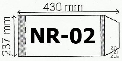 Okładka B5 50szt. wys.237mm x szer.430mm | 0233 Okładka B5 50szt. wys.237mm x szer.430mm | 0233
