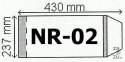 Okładka na zeszyt do nut 25szt. wys.237mm | 0202