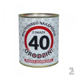 Skarbonka metalowa 40 lat