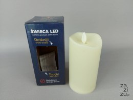 Świeca 4szt led z ruchomym płomieniem ecru 150 x 75 mm