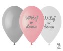 Balony Premium Witaj w domu różowe 12" 6szt.