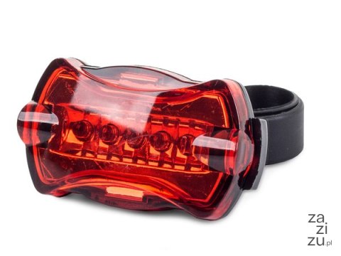 Lampka rower oświetlenie rowerowe tył tylna 5 led 14059 Lampka rower oświetlenie rowerowe tył tylna 5 led 14059