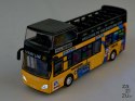 Metalowy autobus piętrus otwierane drzwi czerwony | ZA2094