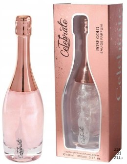 Perfumy Celebrate Rose Gold z brokatem 100ml