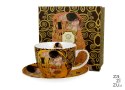 Filiżanka jumbo ze spodkiem 470ml THE KISS BROWN by Gustav Klimt