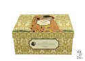Filiżanki ze spodkami 250ml komplet 2szt. THE KISS ECRU by Gustav Klimt