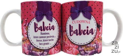 Kubek 330ml Cudowna Babcia | K82