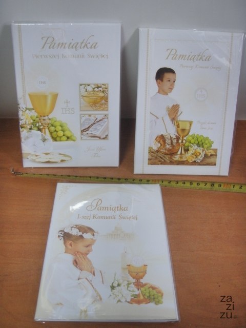 Książeczka brokat A5 Komunia kielich KKO-017 Książeczka brokat A5 Komunia kielich KKO-017