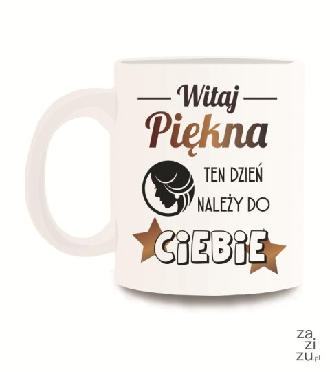 Kubek ceram WITAJ PIĘKNA KUB116