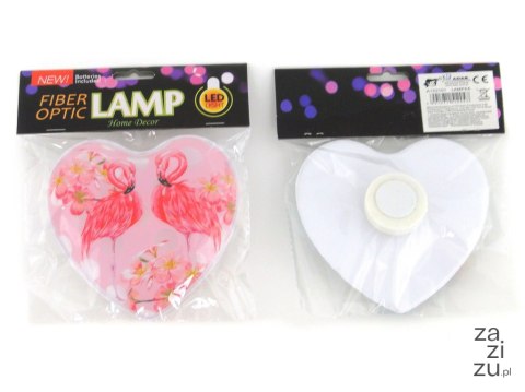 Lampka led w kształcie serca z obrazkiem 18x15x3,5cm jednorożec, flaming Lampka led w kształcie serca z obrazkiem 18x15x3,5cm jednorożec, flaming