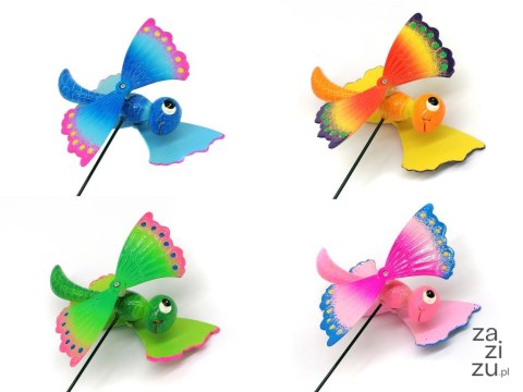 Wiatraczek dekoracyjny PSZCZÓŁKA 16x6,5cm wys, 64cm Wiatraczek dekoracyjny PSZCZÓŁKA 16x6,5cm wys, 64cm