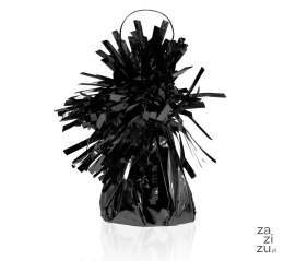 Ciężarek foliowy do balonów z helem czarny 12szt. | WHT4/CN