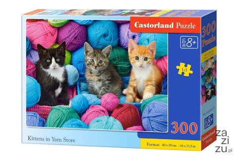 Puzzle 300 el. KITTENS IN YARN STORE Castorland B-030477