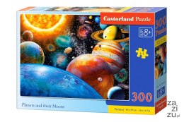 Puzzle 300 el. Planety i ich księżyce Castorland B-030262