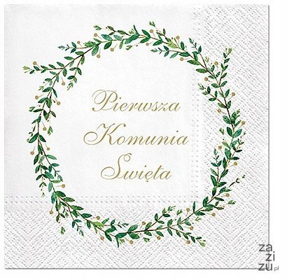 Serwetki 33x33cm Komunia 20szt 76-01