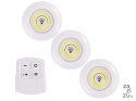 3x lampka cob bezprzewodowa lampa pilot na baterie 15709