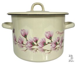 Garnek emaliowany z pokrywką MAGNOLIA 3l/18cm