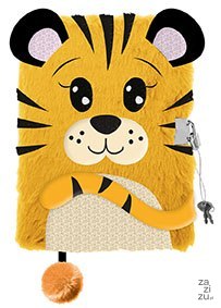 Pamiętnik z kłódką 3D włochacz A5 96k My Little Friend Tiger