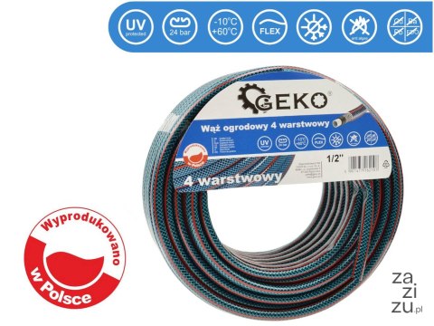 Wąż ogrodowy 4 Warstwowy 1/2" 20m G73782 Wąż ogrodowy 4 Warstwowy 1/2" 20m G73782
