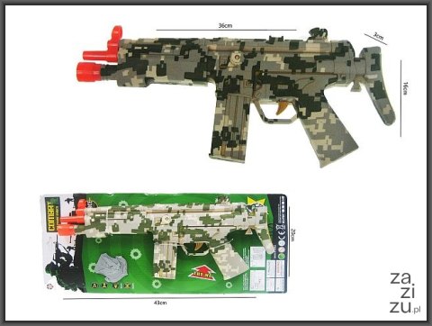 Karabin z wibracją i dźwiękiem 36cm