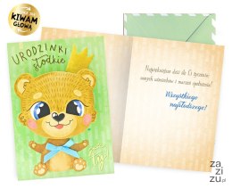 Karnet urodziny dziecięce miś | DK-1030