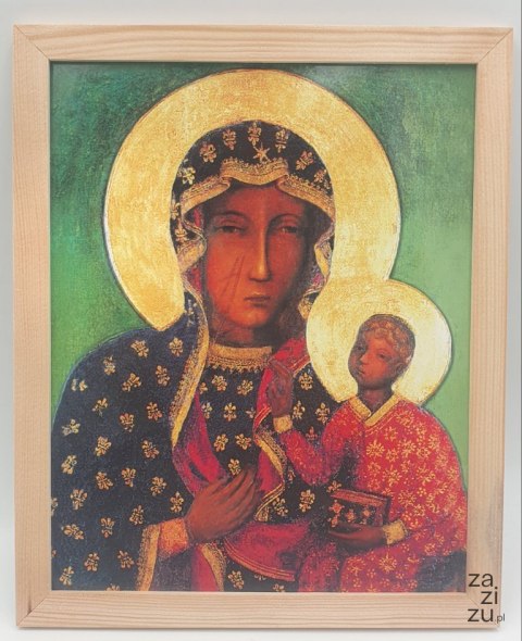 Obraz 20 x 25 cm Matki Boskiej Częstochowskiej Obraz 20 x 25 cm Matki Boskiej Częstochowskiej