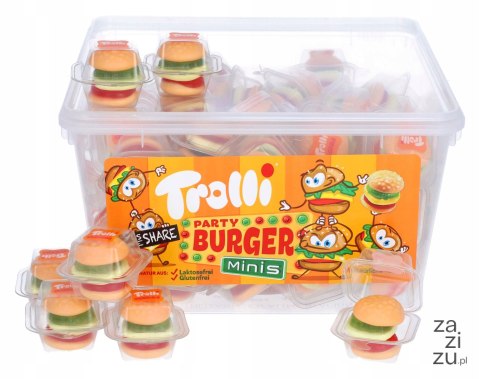 Żelki Owocowe TROLLI MINI Burger Hamburgery 60 szt