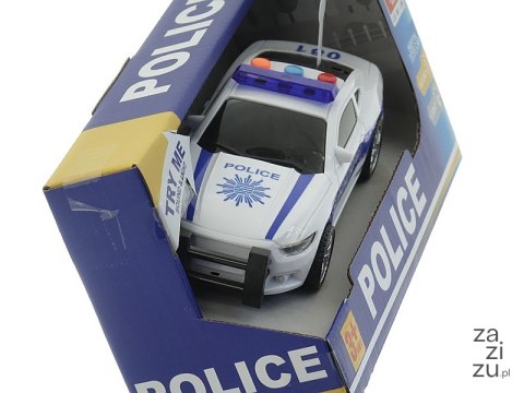 Auto policyjne światło dźwięk 16,5x6,5x5,5cm Auto policyjne światło dźwięk 16,5x6,5x5,5cm