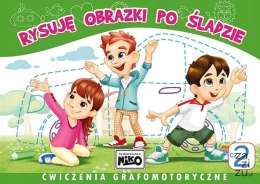 Rysuję obrazki po śladzie. Ćwiczenia grafomotoryczne. Część 2