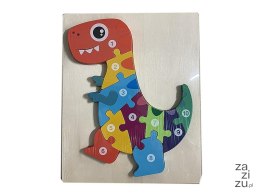 Układanka drewniana, puzzle, dinozaur 22,5x18x1cm